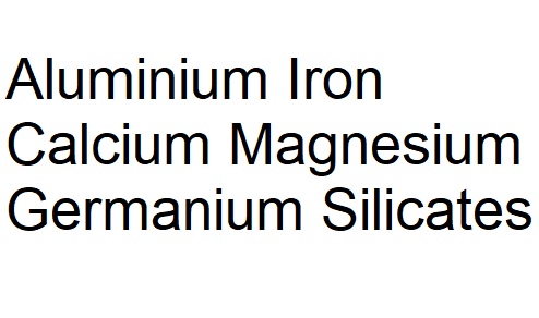 Kegunaan Aluminium Iron Calcium Magnesium Germanium Silicates