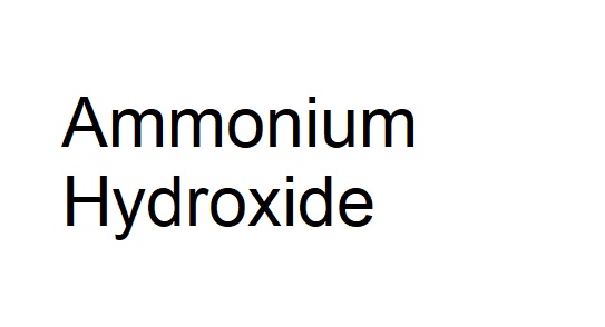 struktur molekul Ammonium Hydroxide