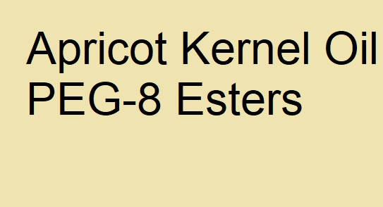 rumus kimia Apricot Kernel Oil PEG-8 Esters