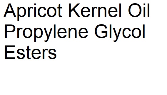 Penggunaan Apricot Kernel Oil Propylene Glycol Esters