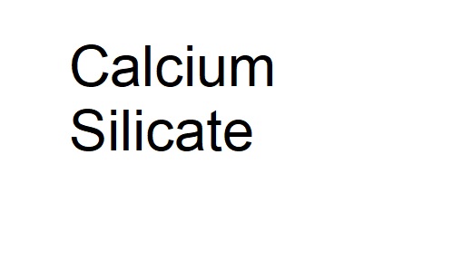 rumus kimia Calcium Silicate