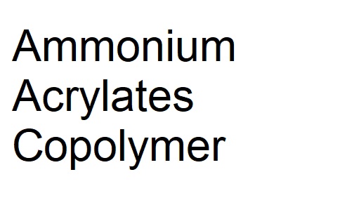 Kegunaan dan fungsi Ammonium Acrylates Copolymer