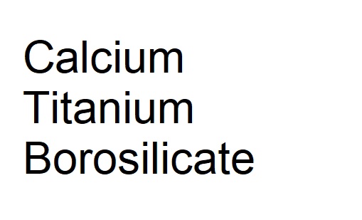 keamanan dan efek samping Calcium Titanium Borosilicate