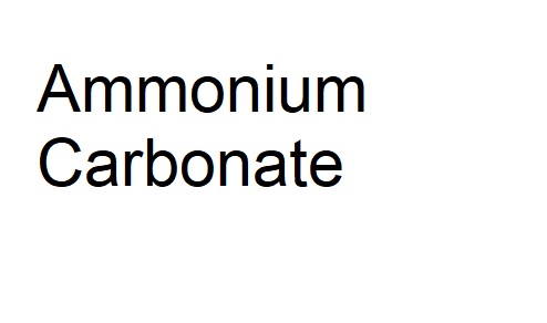 struktur molekul Ammonium Carbonate
